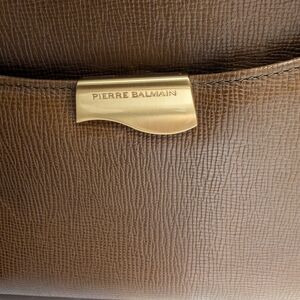 Pierre Balmain Brown Leather Bag